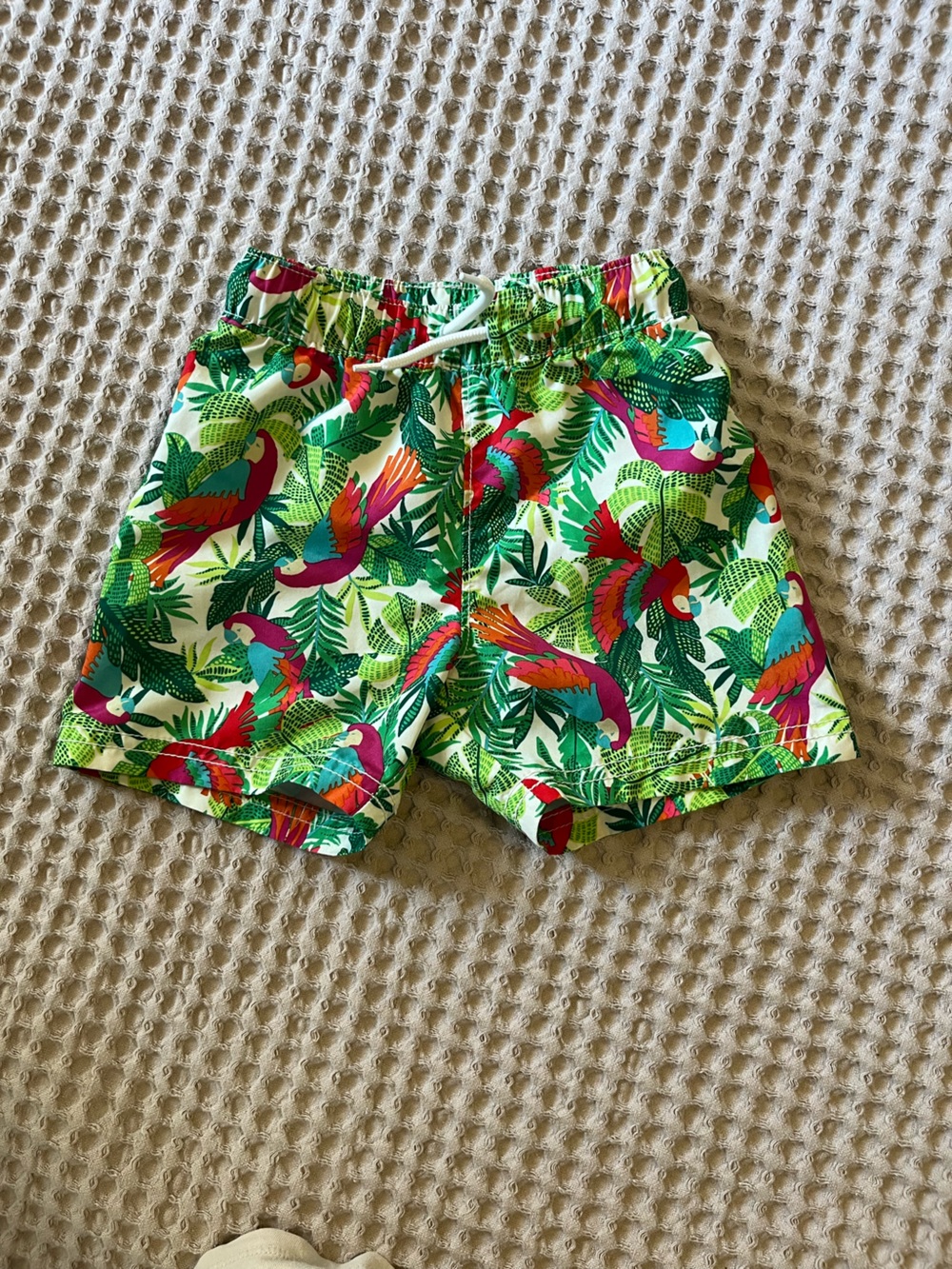 5 for $10 Old Navy Boys Multicolor Parrot Print Swim Trunks